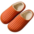 thumbnail image 4 of Winter Slides Unisex Waterproof Non-skid Plush House Sandals Slip on Slippers, 4 of 10