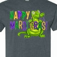 thumbnail image 4 of Inktastic Happy Mardi Gras Cute Alligator with Beads T-Shirt, 4 of 5
