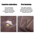 thumbnail image 4 of Embroidered Cotton Towel, Personalized Face Cloth With Double-Stitched Edges, for Daily Skincare Routine, Brown, 4 of 6
