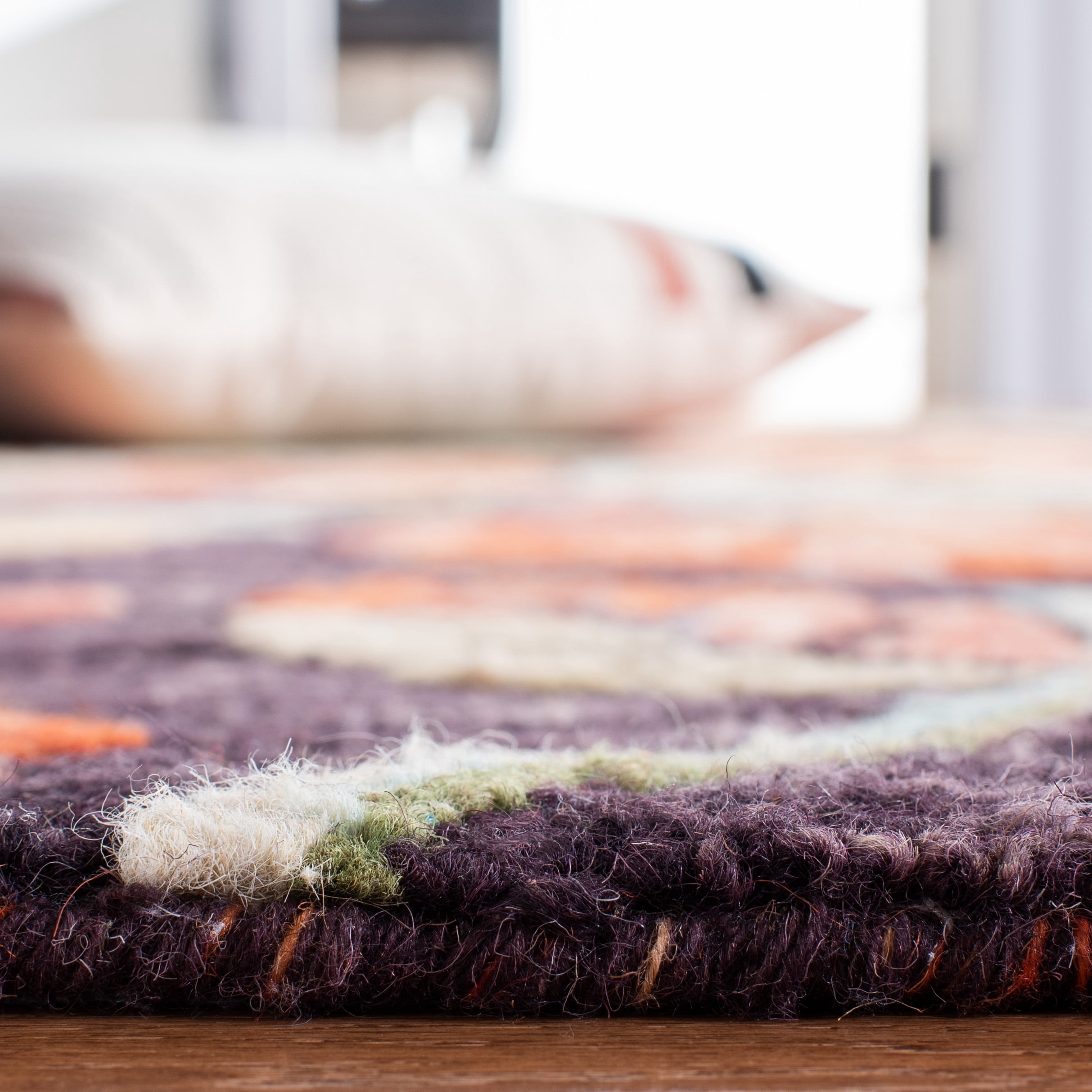 SAFAVIEH Aspen Dorothea Floral Area Rug, Charcoal/Orange, 5' x 8'