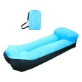 thumbnail image 1 of Tumbona inflable, sofá cama de aire, asiento de relajación para parque, sofá inflable, hamaca Azul, 1 of 9
