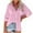 Pink, variant on Timegard Womens Shirts Button down Tops Long Sleeve Lapel V Neck Blouse Fall Lightweight Shirts Tops