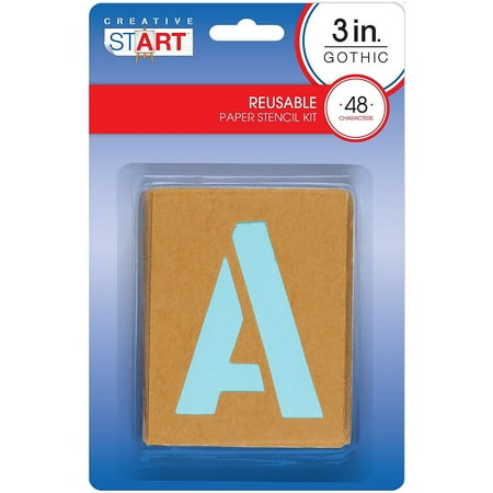UPC: 0039956816243 | Creative Start Cardboard Stencils 3 H 192 Count Pack of 4 (098162PK4)