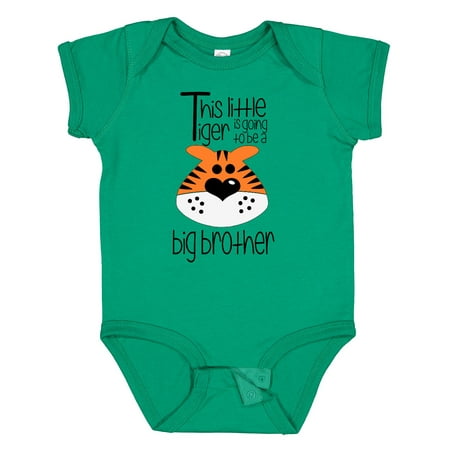 

Inktastic This Little Tiger is Going to Be a Big Brother Gift Baby Boy Bodysuit