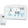 thumbnail image 1 of Mistaha Digital Weather Station Clock with Backlit Touch Screen, Temperature and Humidity Detection, Window Open Reminder, Max/Min Record - White ABS Material - Battery-free Delivery - 5003, 1 of 6