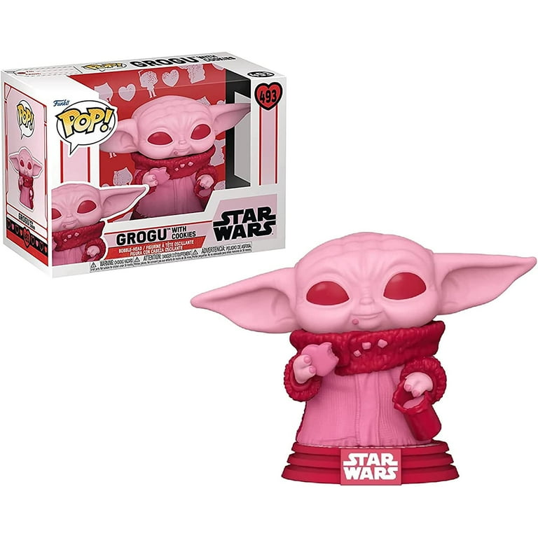 Funko Pop! Star Wars Valentines Pink Set of 4 - Grogu, Luke