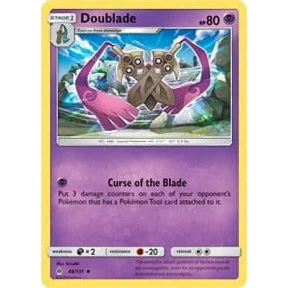Pokemon Forbidden Light Doublade #48
