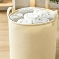 thumbnail image 5 of Yakvarog Laundry Basket Round Breathable & Lightweight Laundry Hamper, Laundry Hampers with Handle, 41L Foldable Storage Basket Suitable for Toy Dirty Clothes Storage, 5 of 6