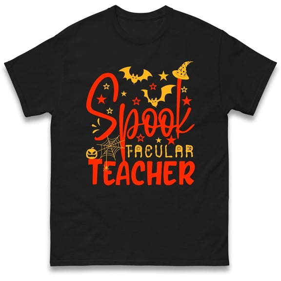 Spook Tacular Teacher Halloween T Shirt, Halloween Horror Character night Party