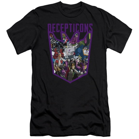 Transformers Decepticon Collage S/S Adult 30/1 T-Shirt Black