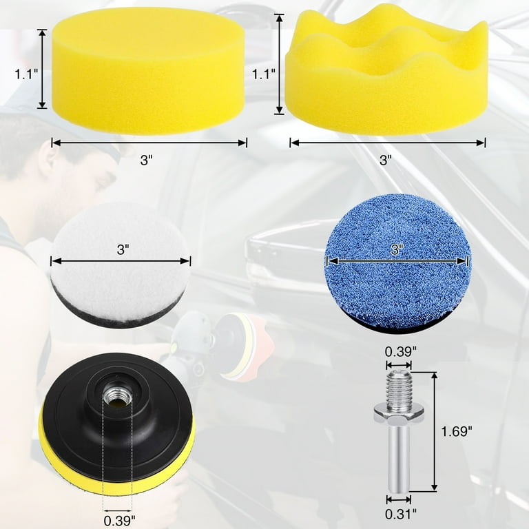 Cyrico 24-Piece 3-Inch Buffing Pad Drill Polishing Kit photo 6