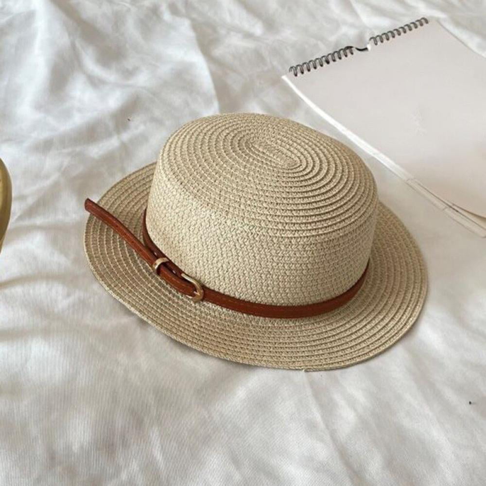 New Spring Summer Visors Cap Foldable Wide Large Brim Sun Hat Beach Hats for Women Straw Hat Drop Shipping 
