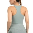 thumbnail image 5 of YITTY Active Women's UltraLuxe Built-in Bra Tank Top, Athleisure, 4-Way-Stretch, Sage Grey, L, 5 of 7