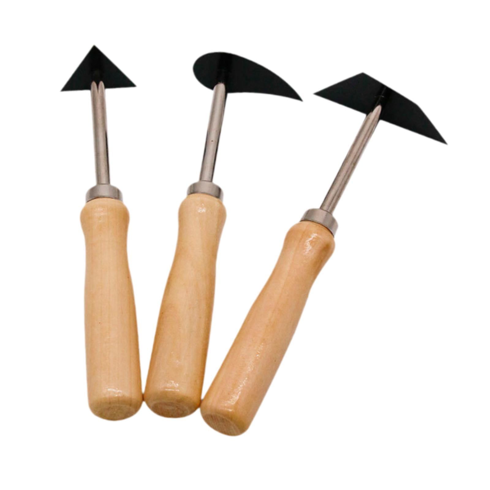 S SERENABLE 3x Pottery Clay Trimming Gadget Clay Shaping Hand Tool Engraving Knives Clay Sculpture Tool Pottery Carving for potter
