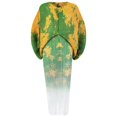 thumbnail image 1 of 2023 New Spring Print Pleated Skirt/Holiday Party Temperament Loose Bat S Sleeve Dress Factory Spot Hot SalesOne Size Gao Jinjia LED, 1 of 2
