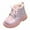 X2 Pink, variant on Krdevn Girls Boots - Children's Painting Bright Leather Warm Boots -Toddler Boots,Cowgirl Boots,Color:White,Size:9