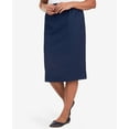 thumbnail image 6 of Alfred Dunner Womens Petites Knee Length Back Slit Pencil Skirt, 6 of 6