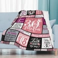 thumbnail image 5 of 30th Birthday Gifts for Her Women, Dirty 30 Birthday Decorations for Her, 30 Year Old Birthday Gifts for Women, Dirty 30 Gifts for Women, 1993 Thirty Birthday Decorations Gifts Throw Blanket 60"x50", 5 of 6