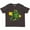 Retro Heather Smoke, variant on Inktastic St. Patrick's Day Plaid Green and Yellow Shamrocks Boys or Girls Toddler T-Shirt