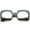 Matte Black / Silver Mirror, variant on sunglassLA Unisex Women's High Fashion Bold Bottom Cut Square Mirrored Lens Sunglasses (Yellow Tortoise / Orange Mirror) - 52mm