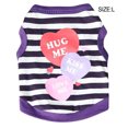 thumbnail image 4 of Methold Ropa Chaleco de verano Patrón de disfraces de impresión Collar Abrigo elástico Accesorios de belleza Perros de compañía Chihuahua Cachorro Ropa para mascotas violeta L Methold PT003730-04B, 4 of 6