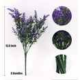 RECUTMS 8 Bundles Artificial Lavender Flowers, UVResistant Outdoor