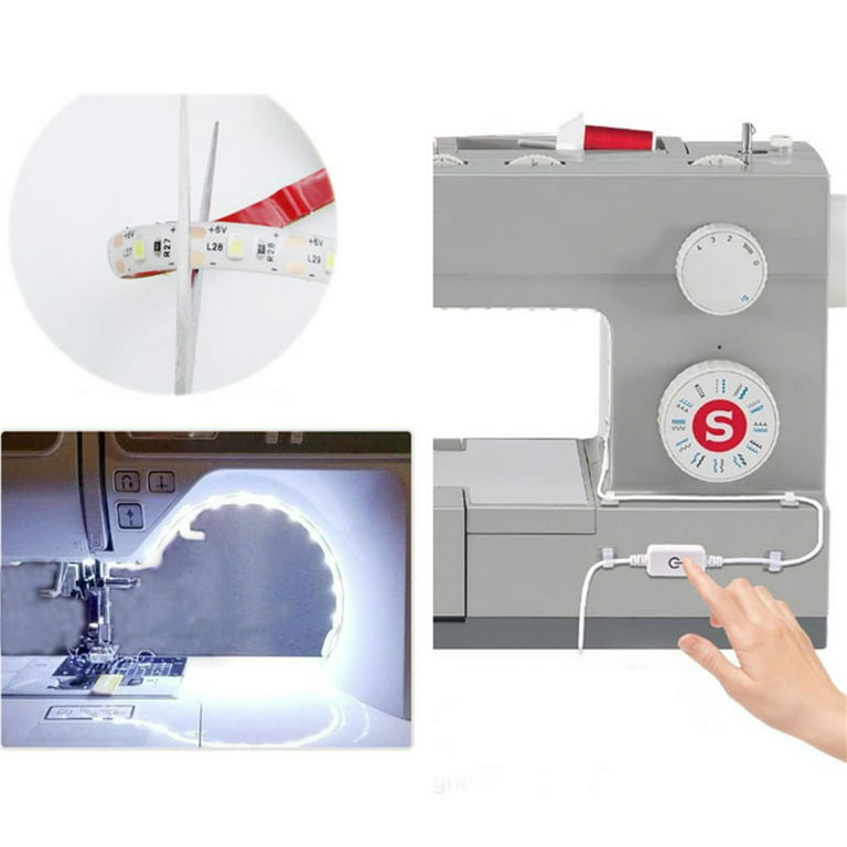 DC5V USB Power Supply Sewing Machine LED Strip Light with Touch Dimmer  Switch