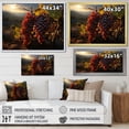 thumbnail image 4 of Designart "Harvest Vineyard Scenic Vibrant painting" Vineyard Floater Framed Wall Decor, 4 of 7