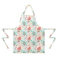 thumbnail image 2 of Colorful Mermaid Princess Pattern Apron-Garden Aprons for Women with Pockets-Cotton Linen Waterproof Kitchen Cooking Gardening Aprons Adjustable for Kitchen,Cooking,BBQ and Salon 33x27 Inch, 2 of 7