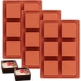 thumbnail image 1 of Moldes de silicona for brownies de 3 piezas (cuadrados de 5 cm x 5 cm x 2,5 cm) - Aptos for brownies, muffins, chocolate, panqueques y bombas de grasa keto., 1 of 6