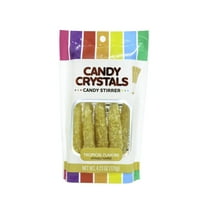 Hilco Candy Crystals, Tropical Flavored Gold Stirrers, 4.23 oz, 8 Pack Regular Size