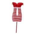 thumbnail image 3 of GUOOL Noël Elf Cure-Pieds Ferme Couronne Fête Peluche Arbre Topper Rayures Rouges Blanches, 3 of 9