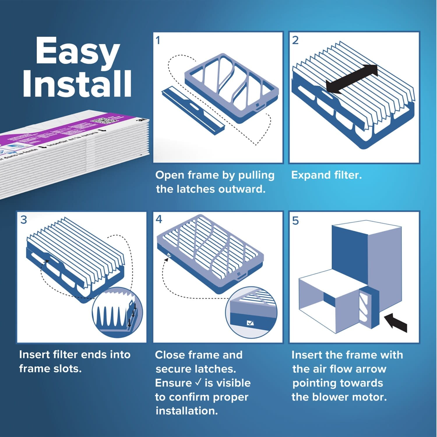 Filtrete 16x25x4 Replacement Air Filters, MPR 1550 MERV 12, Ultra Allergen Reduction, 2 Pack