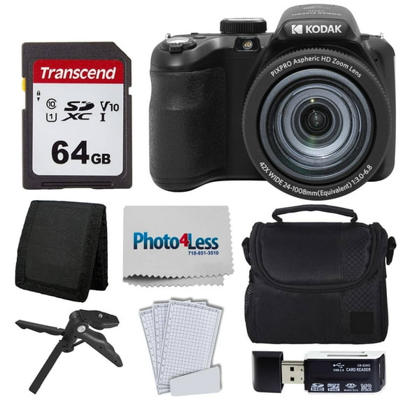 Kodak PIXPRO AZ425 Digital Camera (Black)   Accessories