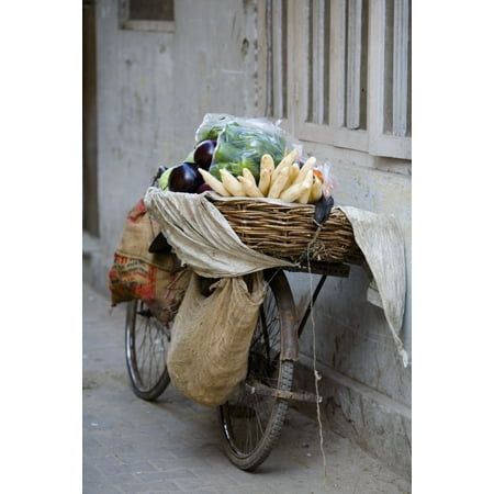 Bicycle Loaded With Food Delhi India Canvas Art - David DuChemin  Design Pics (12 x (Best Bike For Senior Citizens In India)