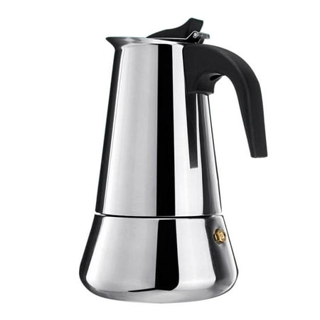 

Big Belly Stove Mocha Coffee Pot Moka Stainless Steel Coffee Maker (200ml)