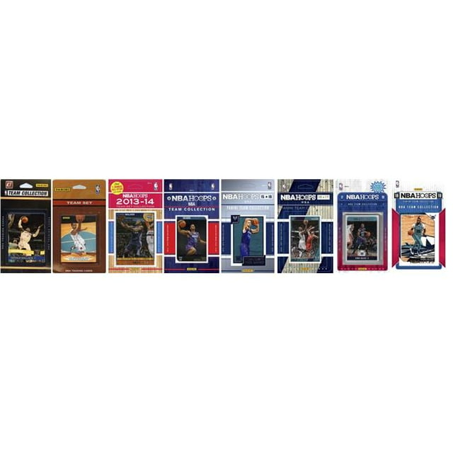 C&I Collectables HORNETS818TS NBA Charlotte Hornets 8 Different Licensed Trading Card Team Sets