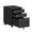 Black, variant on Bestoo 3 Drawer Mobile File Cabinet, Metal Lockable Rolling File Cabinet for Home Office, Fit Letter/Legal/A4 Size (Black)