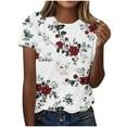 thumbnail image 1 of Chemises Imprimées pour Femmes, T-Shirts à Manches Courtes pour Femmes, 1 of 4