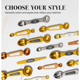 thumbnail image 4 of Magnetic Measuring Spoons Set - Stainless Steel Measuring Spoons - Magnetic Measuring Spoon Set, Gold Measuring Spoons Magnetic, Cute Measuring Spoons for Cooking & Baking, 4 of 9