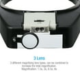 LED Light Illuminated Headband Magnifier Visor for Jewelers