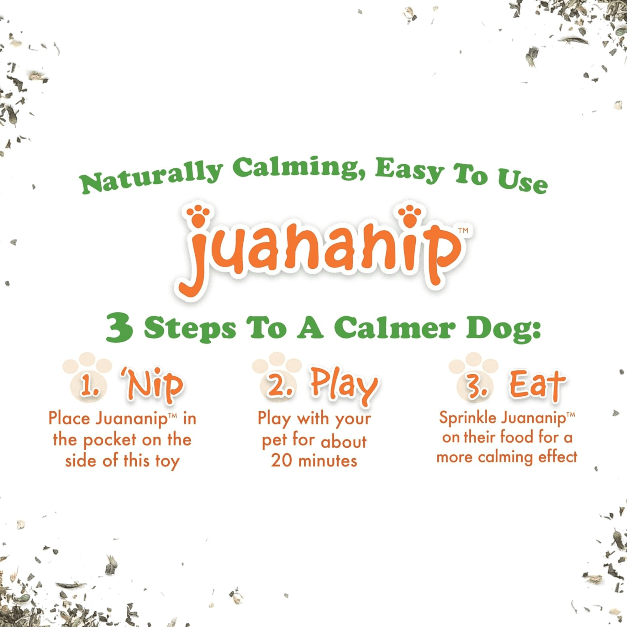 Doggijuana Juananip Catnip Refill Tub 3.67 oz - Calming Herbal Blend for Dogs