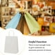 thumbnail image 5 of Bewildely Bolsa de papel Kraft de 10 Uds. Con asa giratoria, herramienta de almacenamiento de ropa, bolsas para hornear de moda antideformación, Almacenamiento y organización del hogar Blanco, 5 of 6