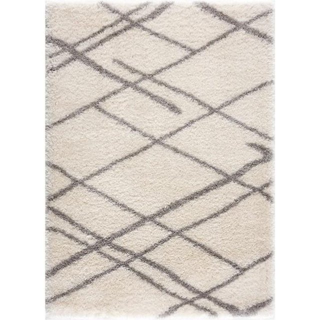 5 x 7 ft. Allison Grey Shag Area Rug