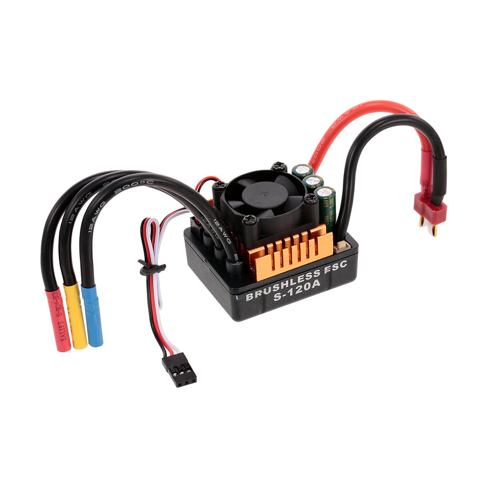 HOBBYFANS 60A Brushless 2-3s ESC with BEC for 1:10 RC Car Off-road Buggy P2N5
