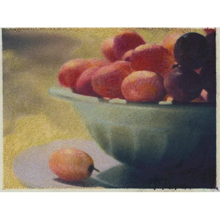 Grape Bowl Wall - Bowl of Grapes Print Wall Art By Jennifer Kennard