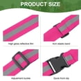 thumbnail image 3 of Uxcell Reflective Safety Belt, Hi-Vis Safety Belt Adjustable Reflective Glow Belt Outdoor Running Gear Rose Red, 3 of 7