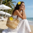 thumbnail image 4 of YSNOOWE 10Ud Flores Artificiales Amarillo Tropical Para Casa Y Fiesta, 4 of 6