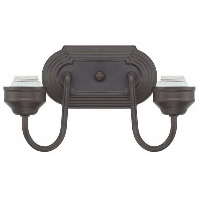 Two-Light Oil Rubbed Bronze Interior Wall Fixture