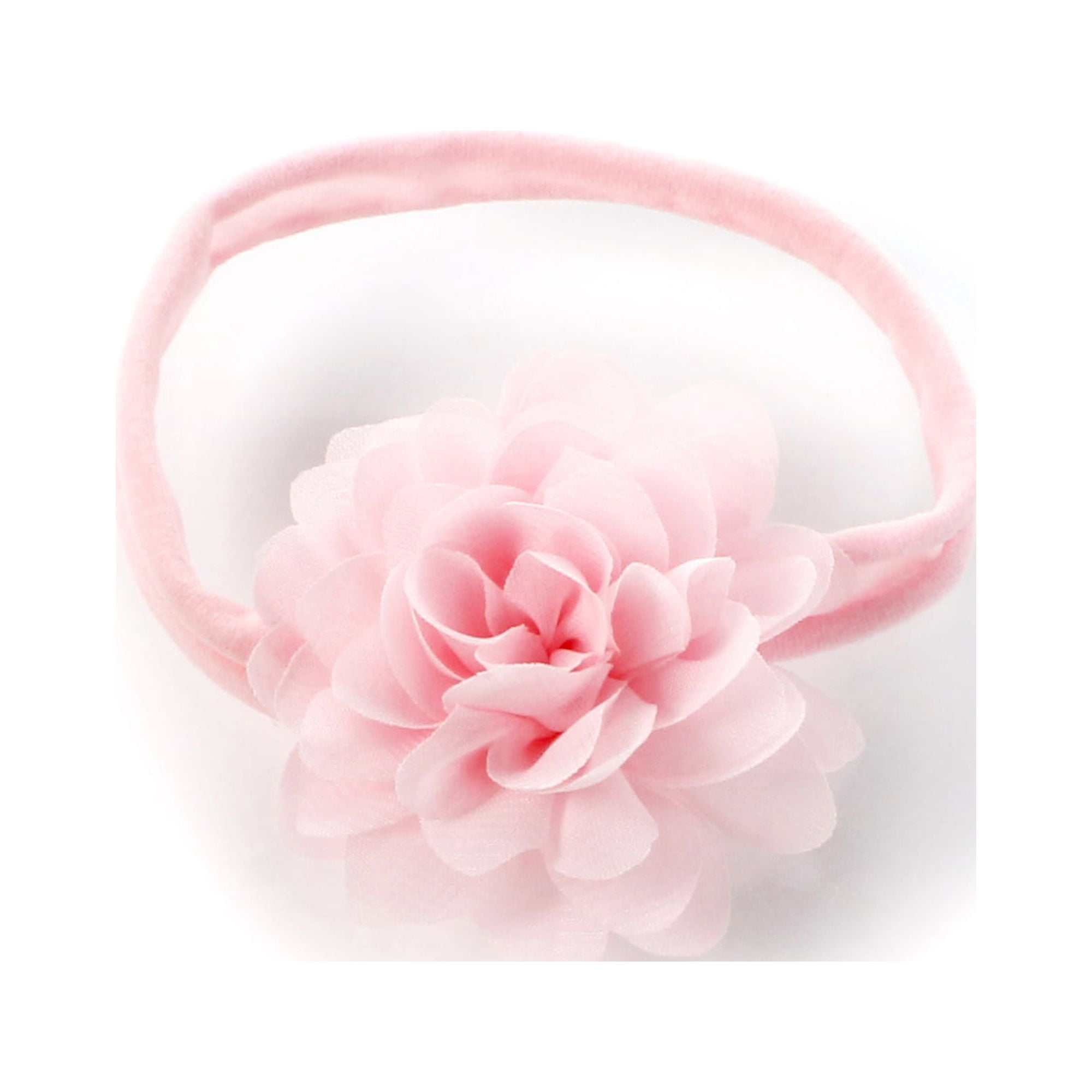 Candy Pink Soft Headband with Candy Pink Lace Rose  Buy Jamie Rae flower  headbands for baby girls at SugarBabies Boutique!